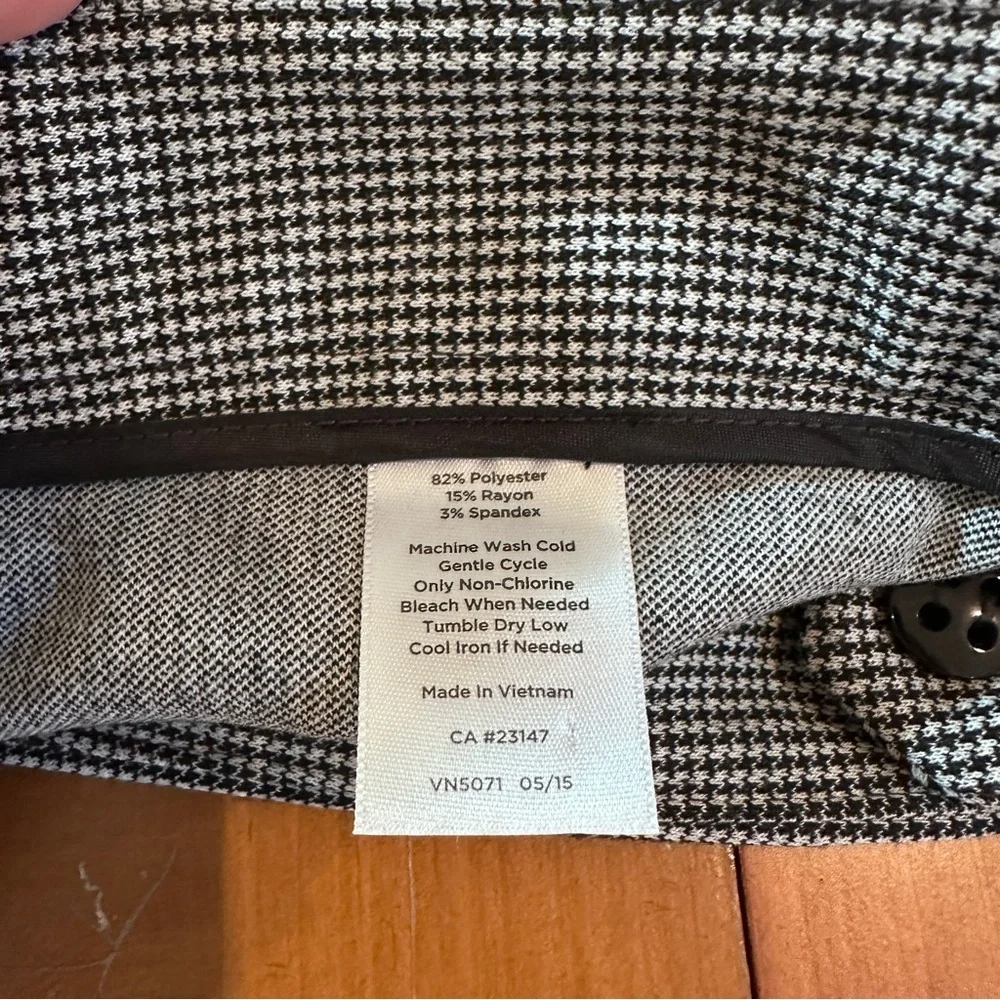 Talbots Houndstooth Women's Dress Pants Size 8 - Picture 8 of 9